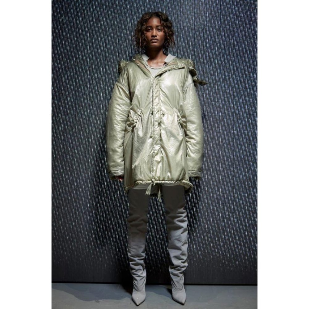 Yeezy Season 5 Long Sleeve Green Hooded Parka L - Picture 2 of 15